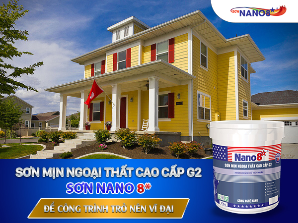 Hiệp sĩ bảo vệ làn da cho căn nhà bạn với sơn mịn ngoại thất cao cấp G2