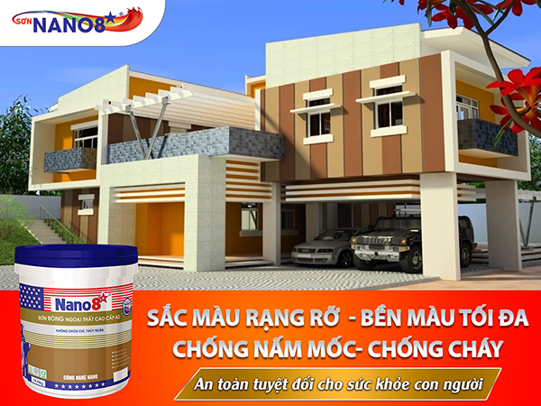 Cùng sơn bóng ngoại thất cao cấp A2 làm đẹp vẻ ngoài tổ ấm của bạn