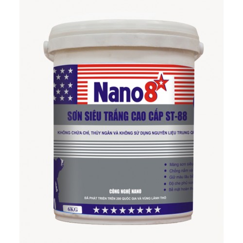 Sơn siêu trắng nội thất cao cấp ST88 - sơn đâu sáng đấy